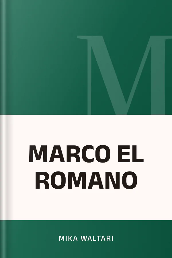 MARCO EL ROMANO de Mika Waltari, portada del libro