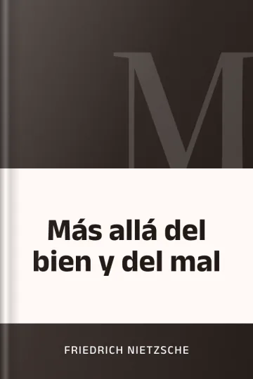 Más allá del bien y del mal de Friedrich Nietzsche, portada del libro