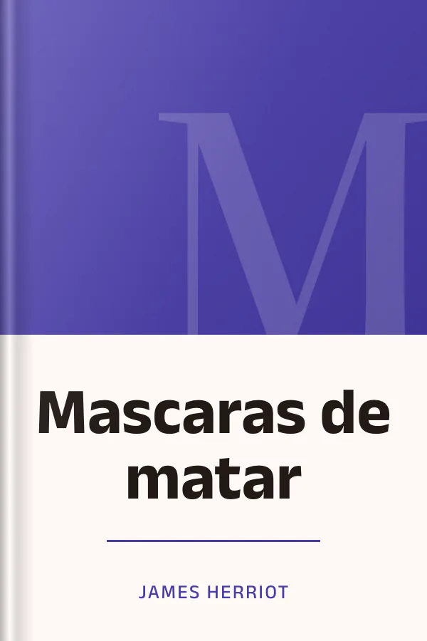 Mascaras de matar de James Herriot, portada del libro
