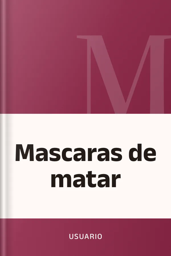 Mascaras de matar de usuario, portada del libro