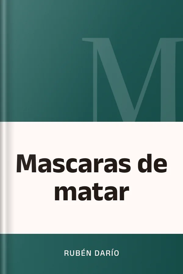 Mascaras de matar de Rubén Darío, portada del libro