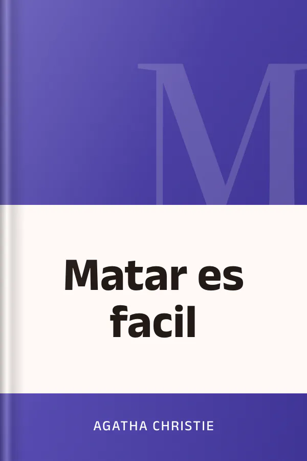 Matar es facil de Agatha Christie, portada del libro