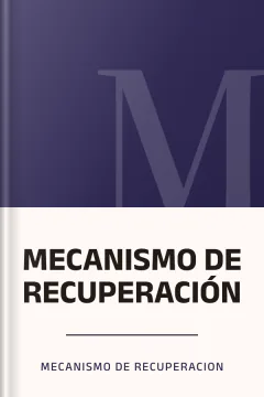 MECANISMO DE RECUPERACIÓN - Mecanismo de recuperacion