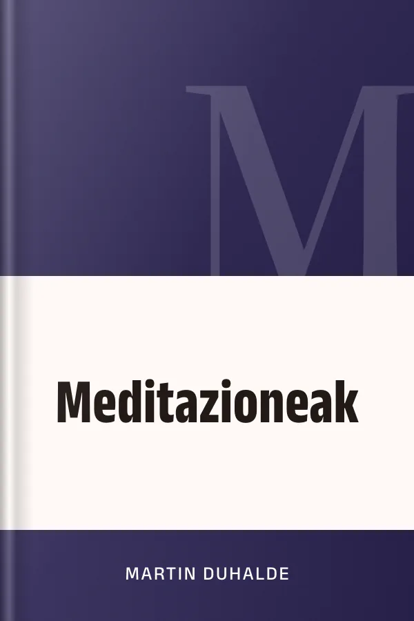 Meditazioneak de Martin Duhalde, portada del libro