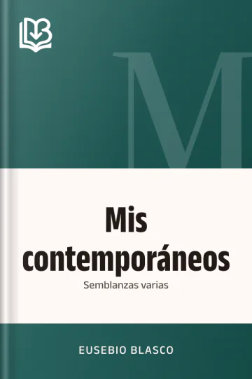 Mis contemporáneos de Eusebio Blasco, portada del libro