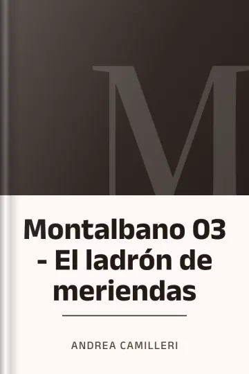 Montalbano 03 - El ladrón de meriendas de Andrea Camilleri, portada del libro