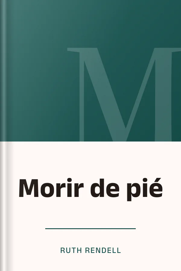 Morir de pié de Ruth Rendell, portada del libro