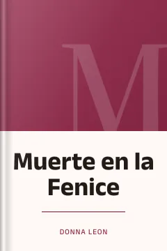 Muerte en la Fenice - Donna Leon