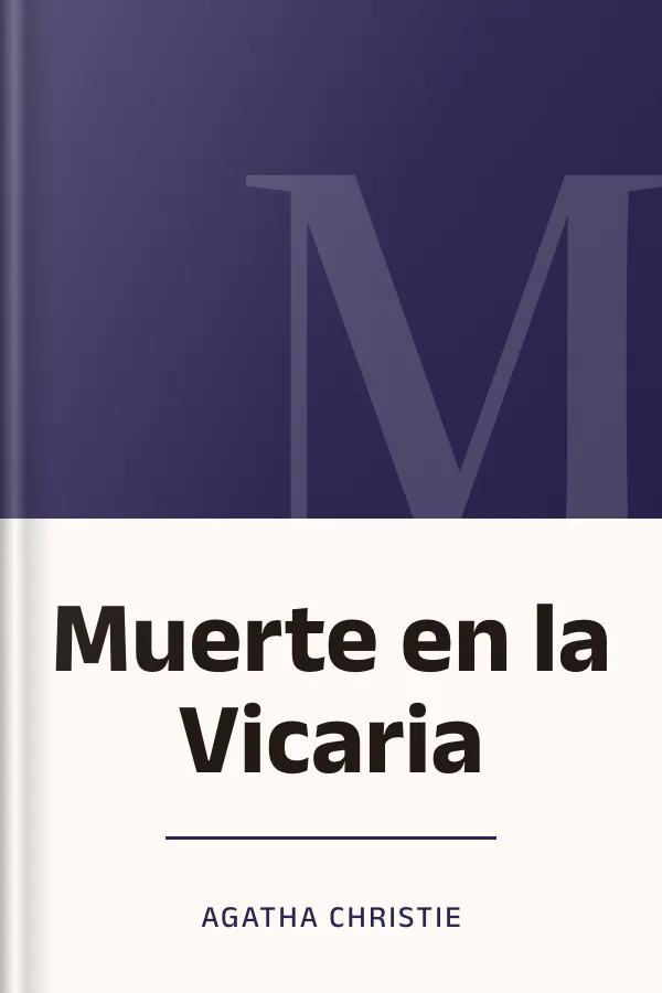 Muerte en la Vicaria de Agatha Christie, portada del libro
