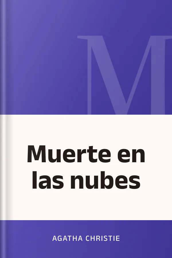 Muerte en las nubes de Agatha Christie, portada del libro