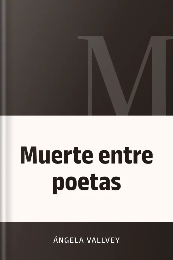 Muerte entre poetas de Ángela Vallvey, portada del libro