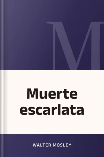 Muerte escarlata de Walter Mosley, portada del libro