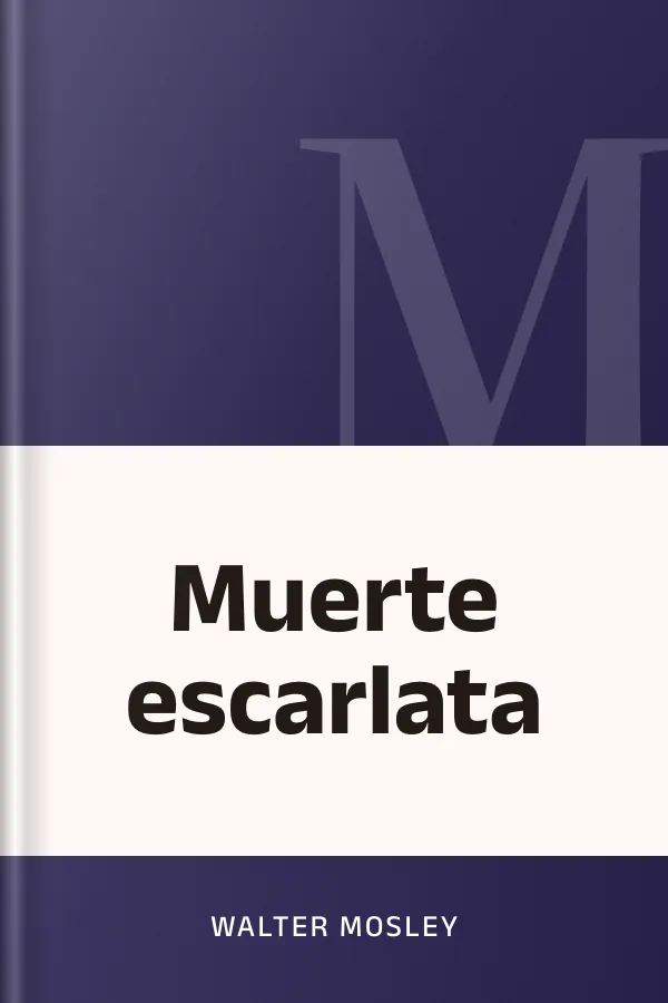Muerte escarlata de Walter Mosley, portada del libro