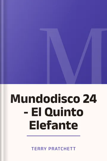 Mundodisco 24 - El Quinto Elefante de Terry Pratchett, portada del libro