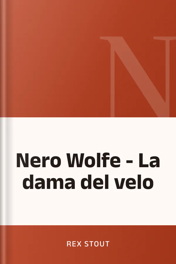 Nero Wolfe - La dama del velo de Rex Stout, portada del libro