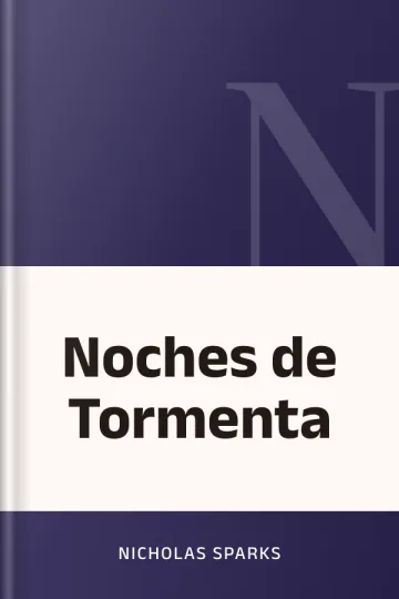 Noches de Tormenta de Nicholas Sparks, portada del libro