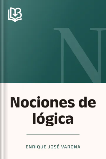 Nociones de lógica de Enrique José Varona, portada del libro