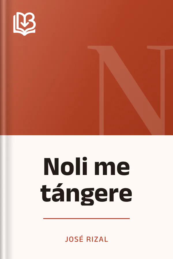 Noli me tángere de José Rizal, portada del libro