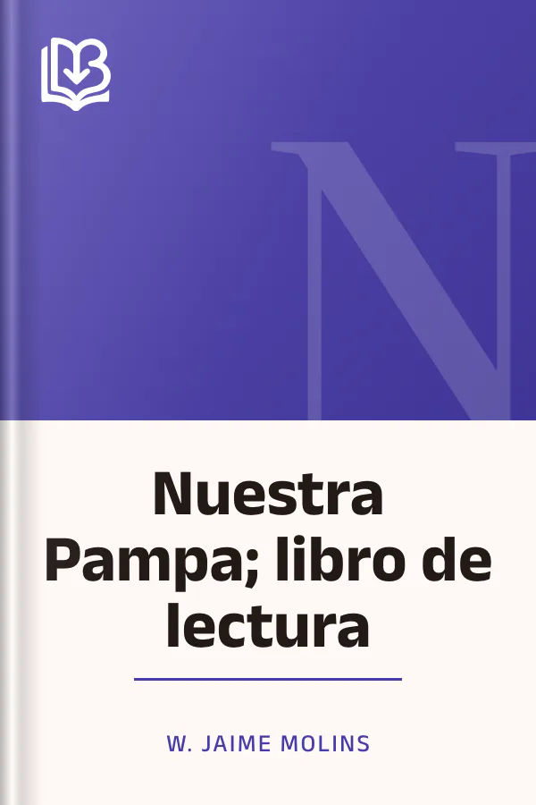 Nuestra Pampa; libro de lectura de W. Jaime Molins, portada del libro