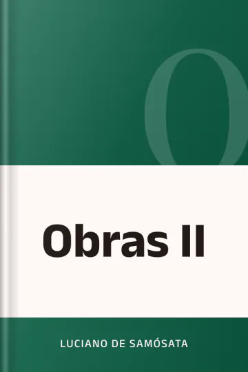Obras II de Luciano de Samósata, portada del libro