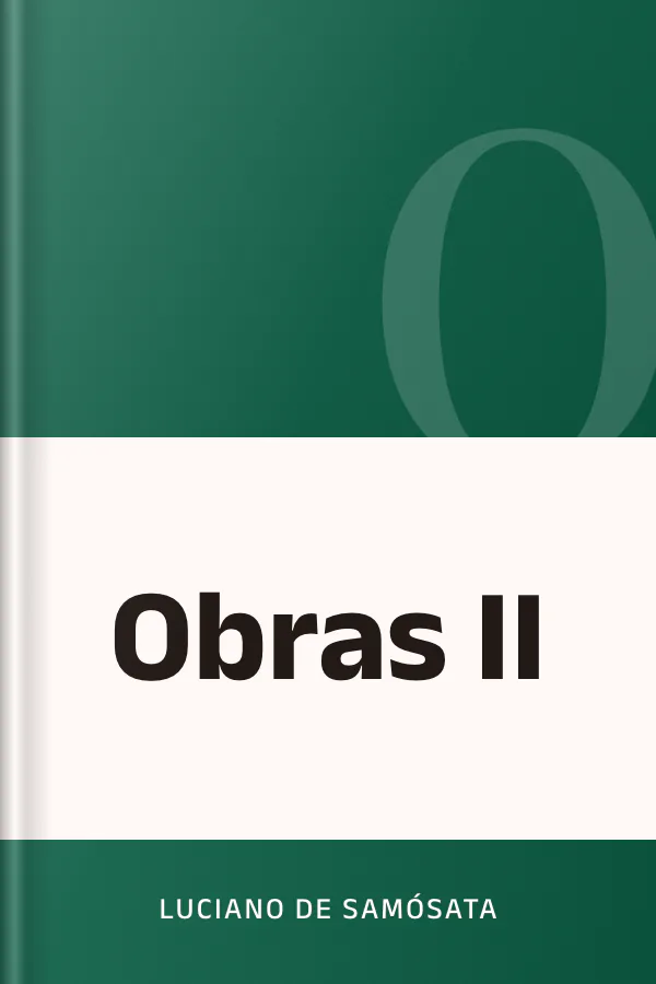 Obras II de Luciano de Samósata, portada del libro