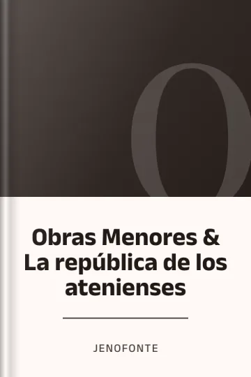 Obras Menores & La república de los atenienses de Jenofonte, portada del libro