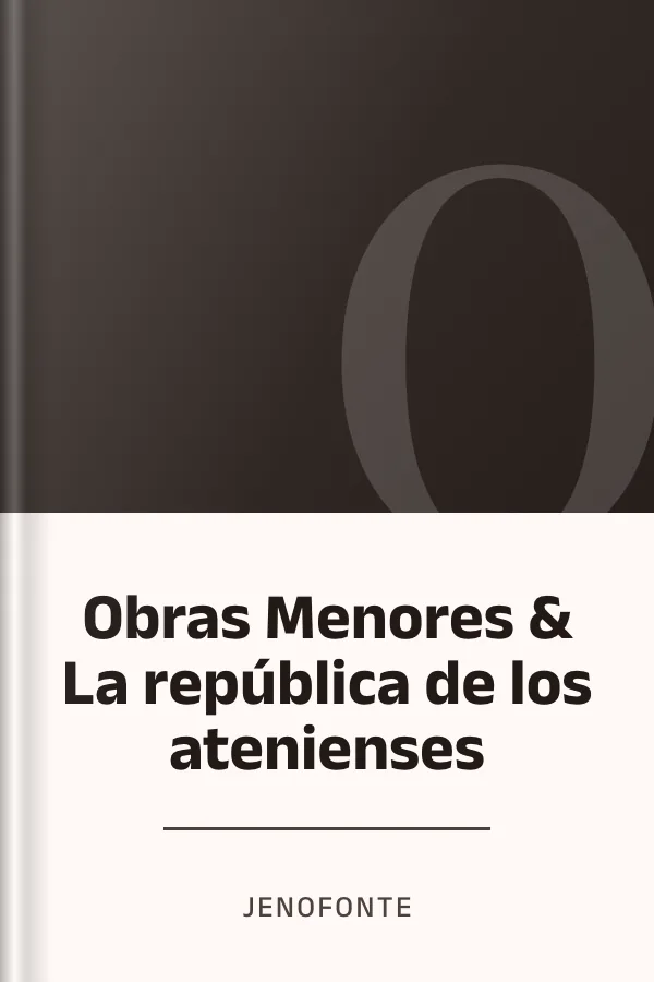 Obras Menores & La república de los atenienses de Jenofonte, portada del libro