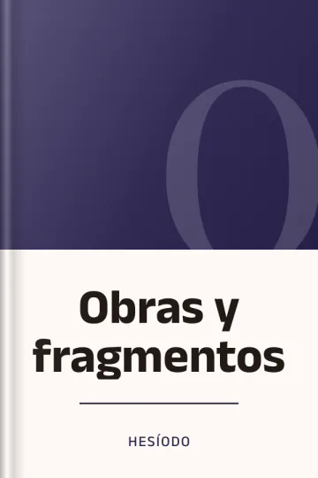 Obras y fragmentos de Hesíodo, portada del libro