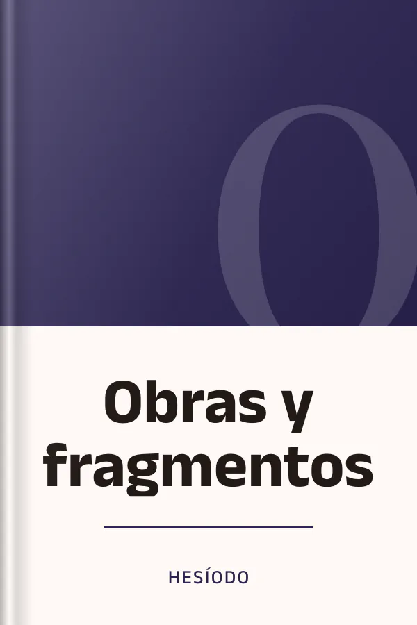 Obras y fragmentos de Hesíodo, portada del libro