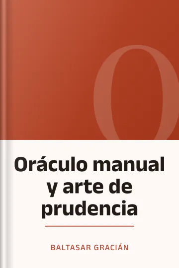 Oráculo manual y arte de prudencia de Baltasar Gracián, portada del libro