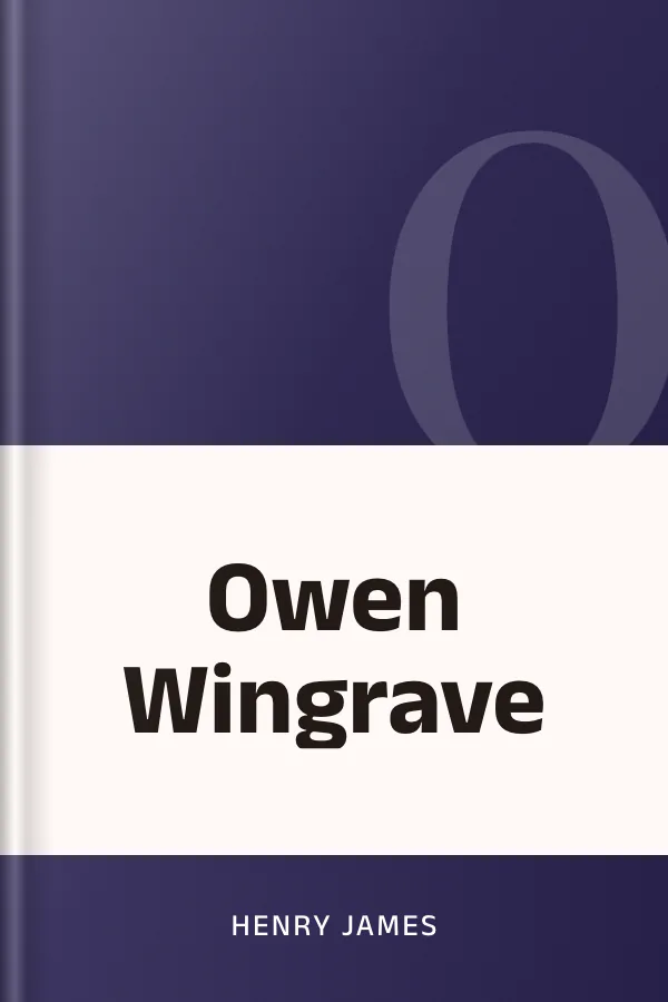 Owen Wingrave de Henry James, portada del libro