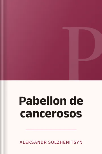 Pabellon de cancerosos de Aleksandr Solzhenitsyn, portada del libro