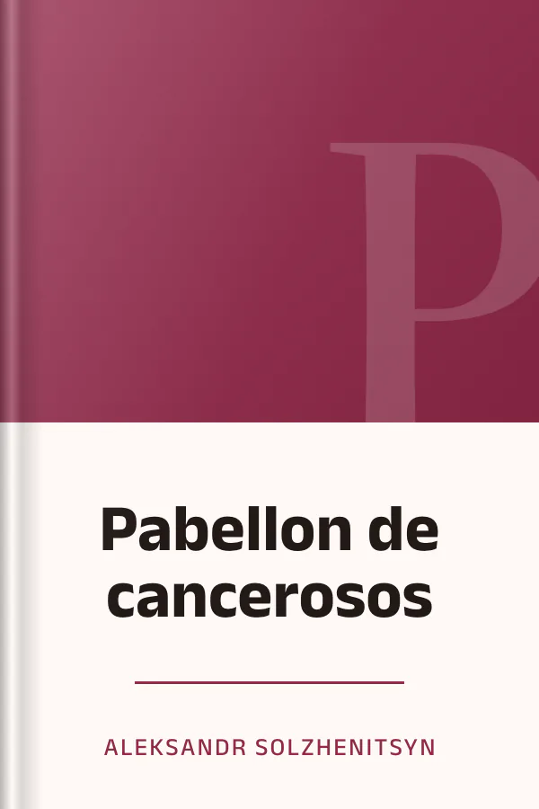 Pabellon de cancerosos de Aleksandr Solzhenitsyn, portada del libro
