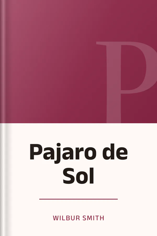 Pajaro de Sol de Wilbur Smith, portada del libro