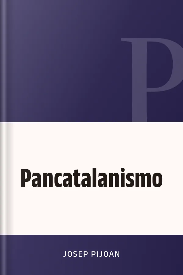 Pancatalanismo de Josep Pijoan, portada del libro