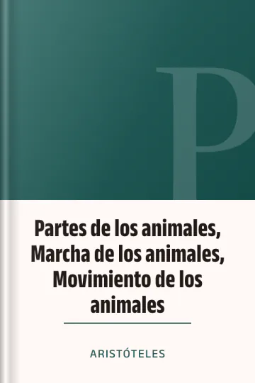Partes de los animales, Marcha de los animales, Movimiento de los animales de Aristóteles, portada del libro