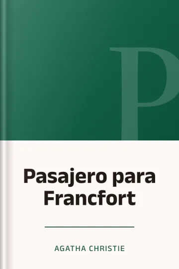 Pasajero para Francfort de Agatha Christie, portada del libro