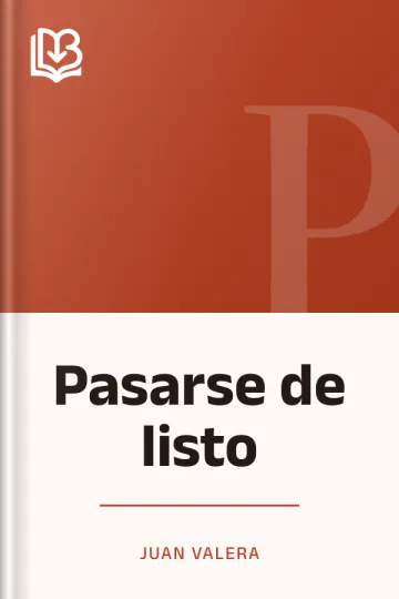 Pasarse de listo de Juan Valera, portada del libro
