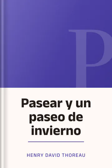 Pasear y un paseo de invierno de Henry David Thoreau, portada del libro