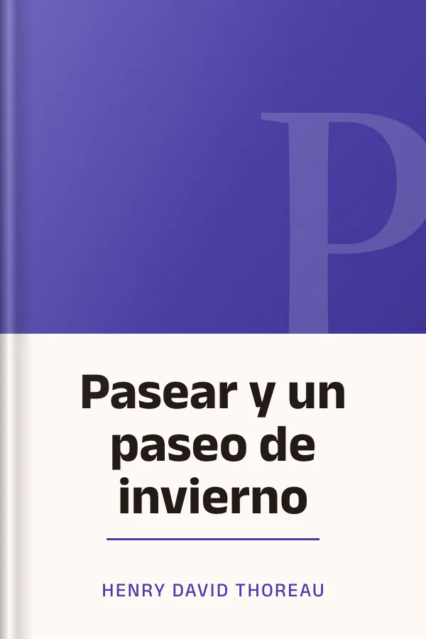 Pasear y un paseo de invierno de Henry David Thoreau, portada del libro