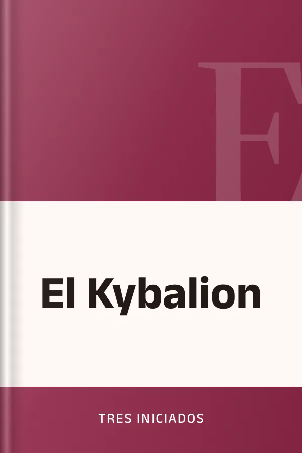 El Kybalion de Tres Iniciados, portada del libro