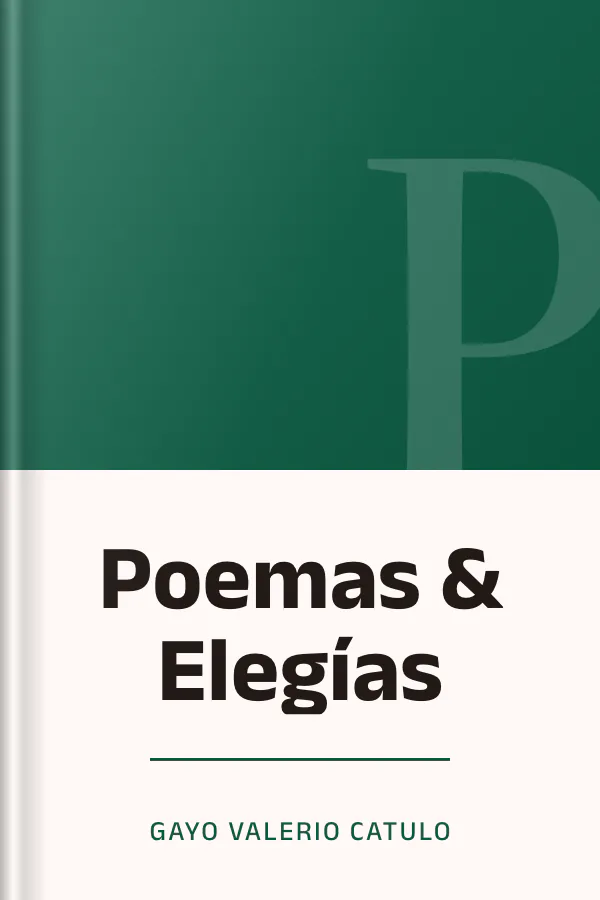 Poemas & Elegías de Gayo Valerio Catulo, portada del libro