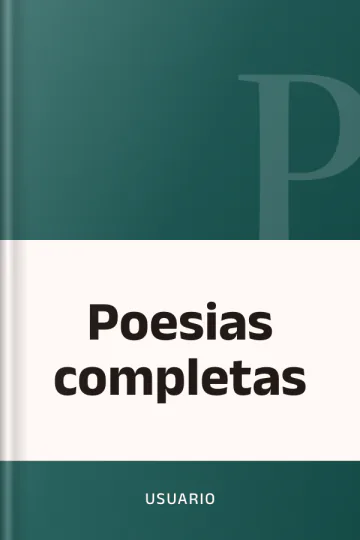 Poesias completas de usuario, portada del libro