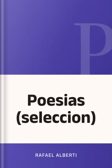 Poesias (seleccion) de Rafael Alberti, portada del libro