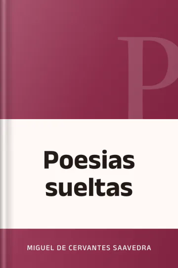 Poesias sueltas de Miguel de Cervantes Saavedra, portada del libro