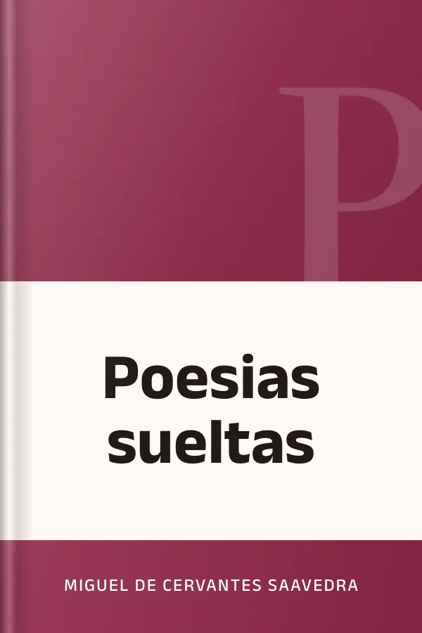 Poesias sueltas de Miguel de Cervantes Saavedra, portada del libro