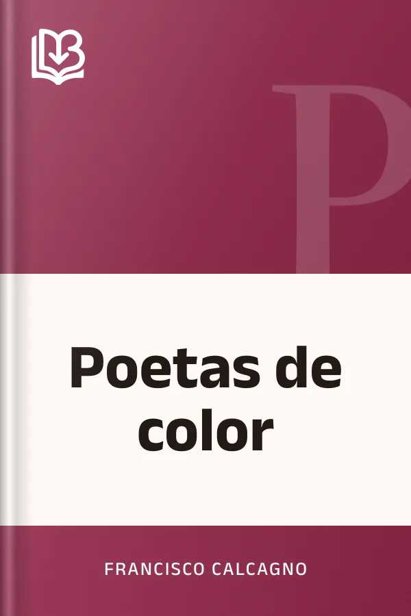 Poetas de color de Francisco Calcagno, portada del libro