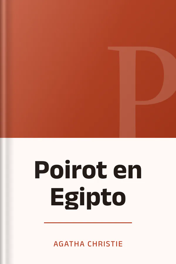 Poirot en Egipto de Agatha Christie, portada del libro