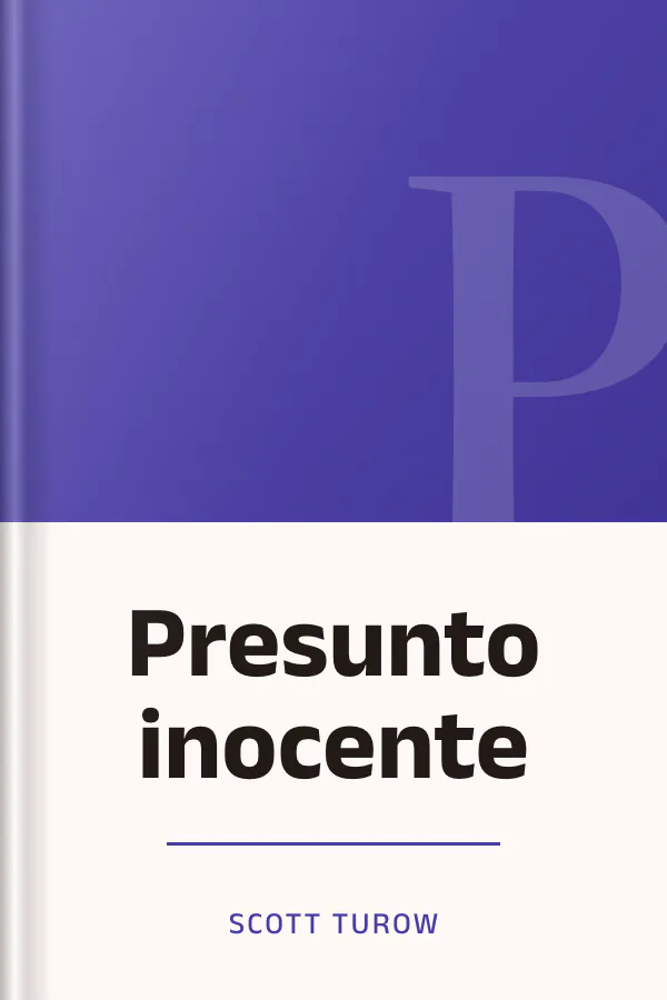 Presunto inocente de Scott Turow, portada del libro