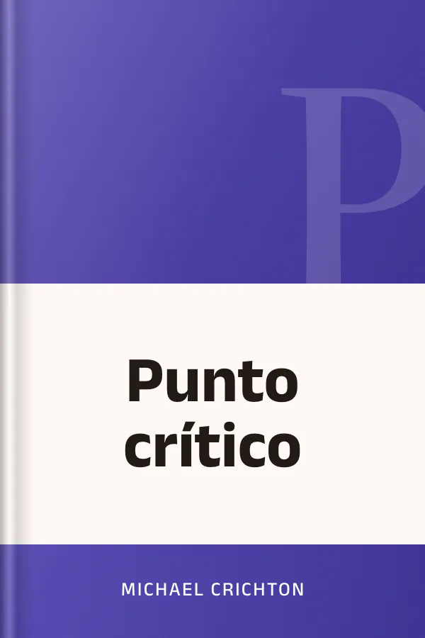 Punto crítico de Michael Crichton, portada del libro